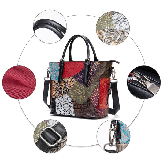 The New First Layer Cowhide Women's Bag Messenger Shoulder Bag by edenista