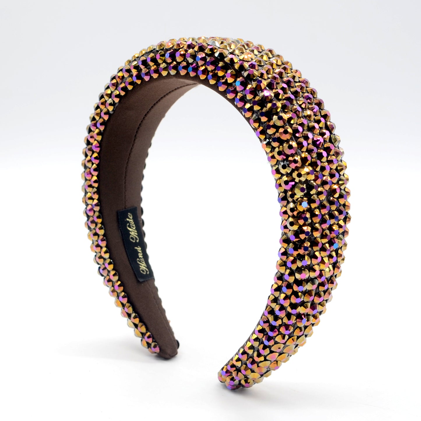 Baroque Hairband Wide Edge Diamond Hairband by edenista