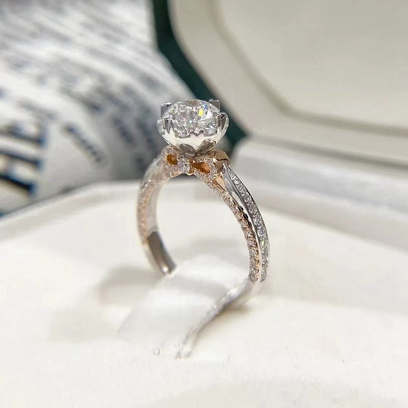 Sterling Silver Ribbon Bow Ring by edenista