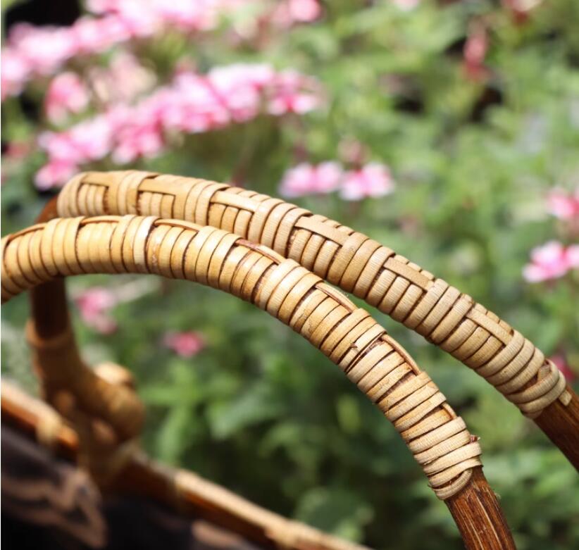 Female Minority Bamboo Woven Bag Travel Handbag by edenista