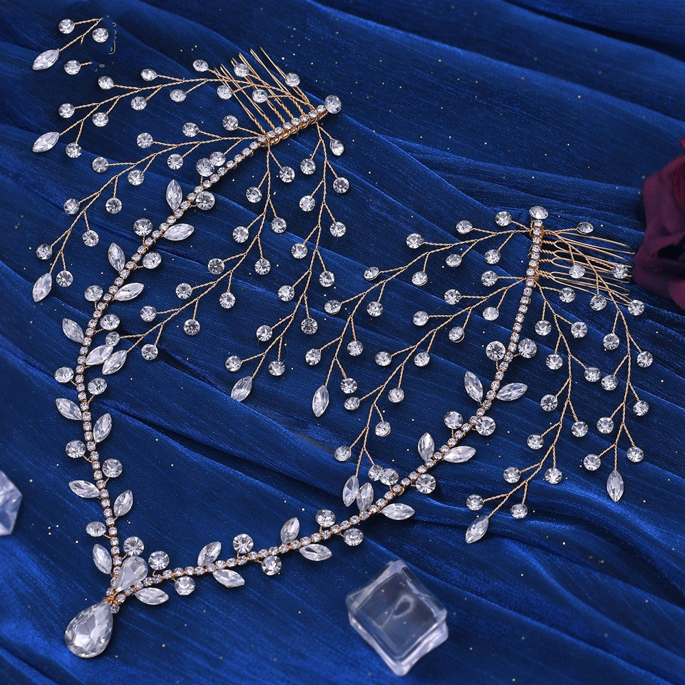 Bridal Tiara Rhinestone Wedding Hair Accessories by edenista