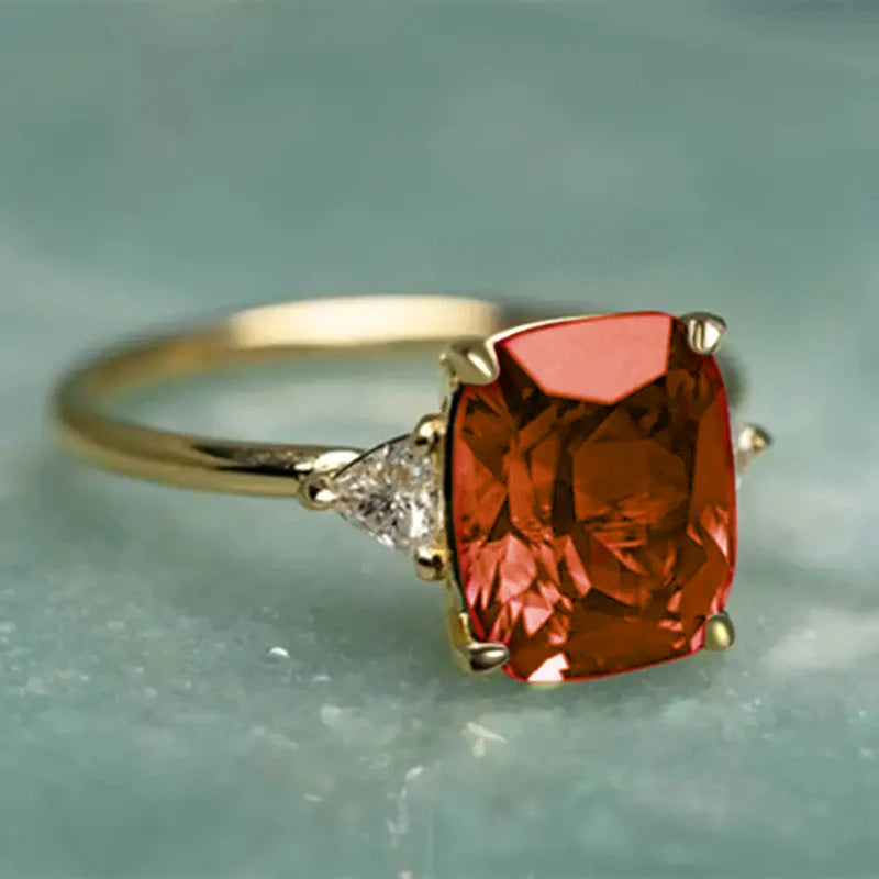 Huitan Bright Zirconia Ring for Women