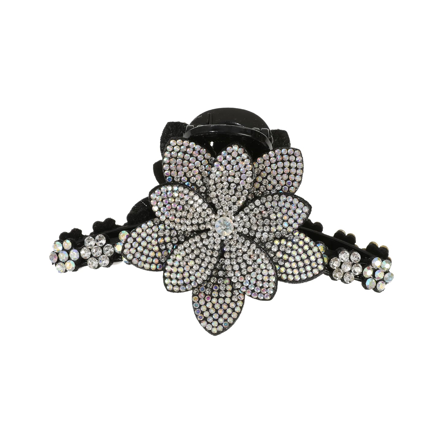 Flower Rhinestone Hair Claw Clips – Fashion Hairgrip Barrettes for Women & Girls