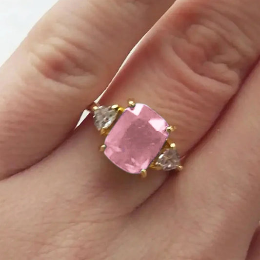 Huitan Bright Zirconia Ring for Women