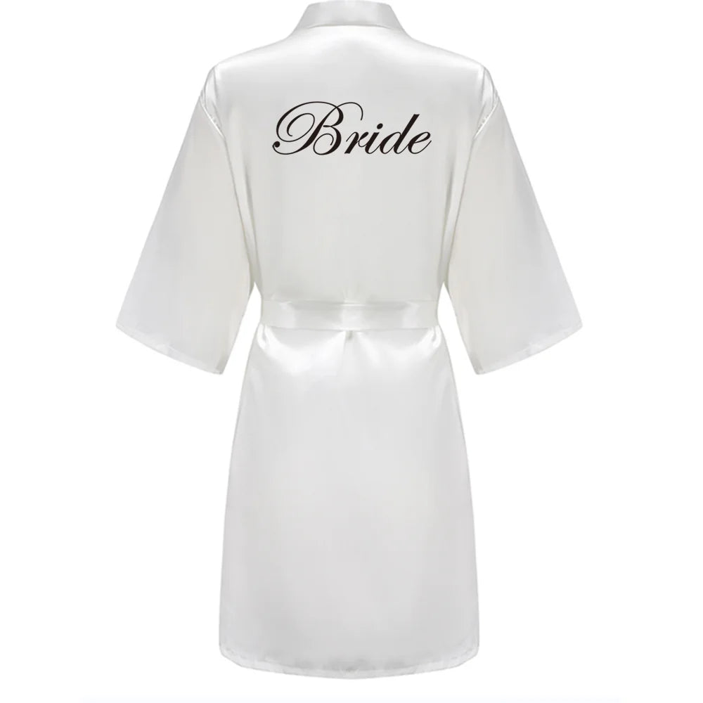 Bridal Party Satin Robe Dressing Gown