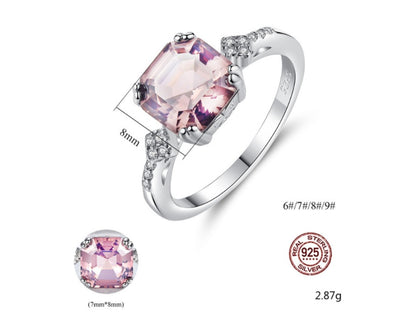 925 Silver Morgan Stone Gemstone Ring Jewelry by edenista