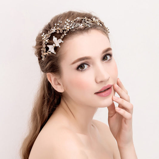 Vintage Gold Bridal Crown Hair Accessories by edenista
