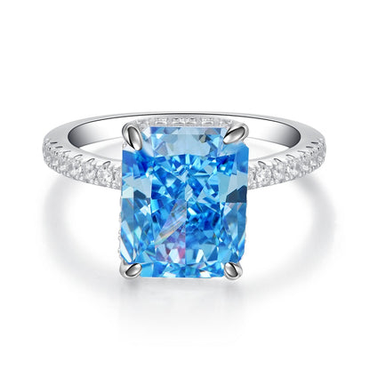 S925 Sterling Silver Ring Female High Carbon Diamond by edenista