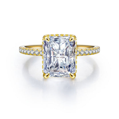 S925 Sterling Silver Ring Female High Carbon Diamond by edenista