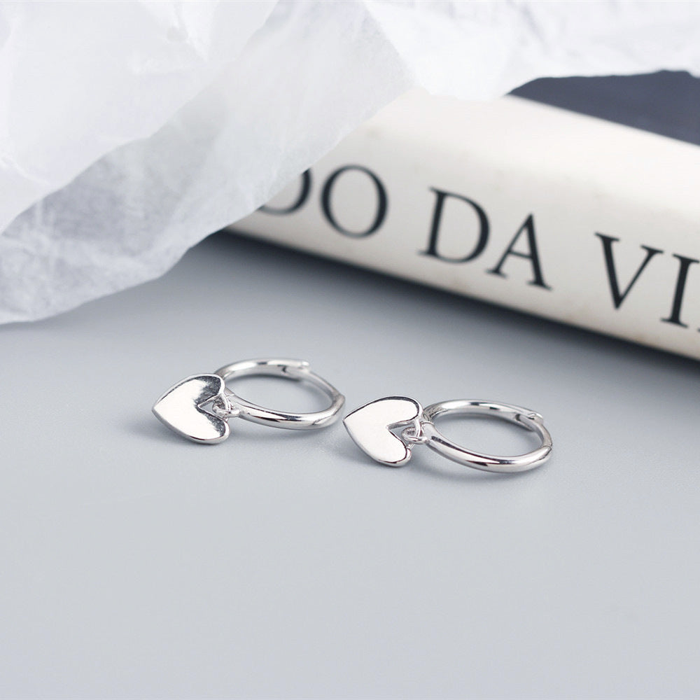 Love Heart Earrings Premium Temperament Earrings Jewelry by edenista
