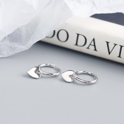 Love Heart Earrings Premium Temperament Earrings Jewelry by edenista