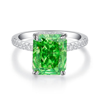 S925 Sterling Silver Ring Female High Carbon Diamond by edenista