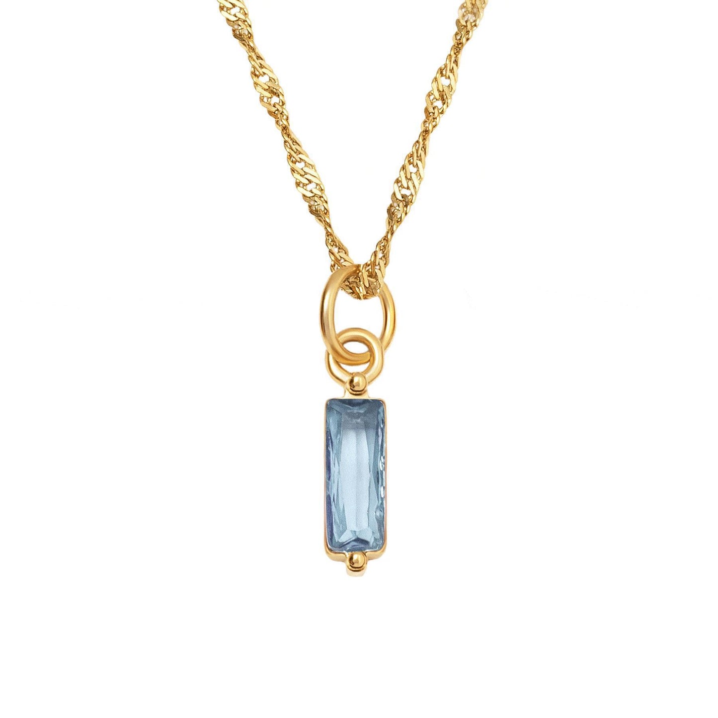 Color Twelve Birthstone Necklace Electroplating by edenista