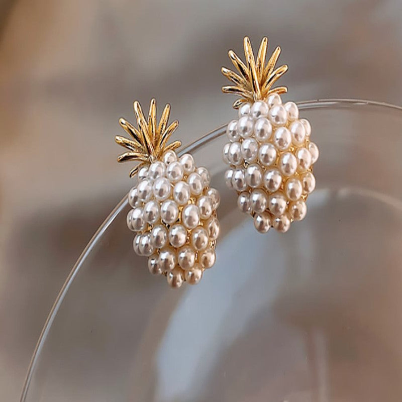 Pineapple Starfish Pearl Earrings by edenista