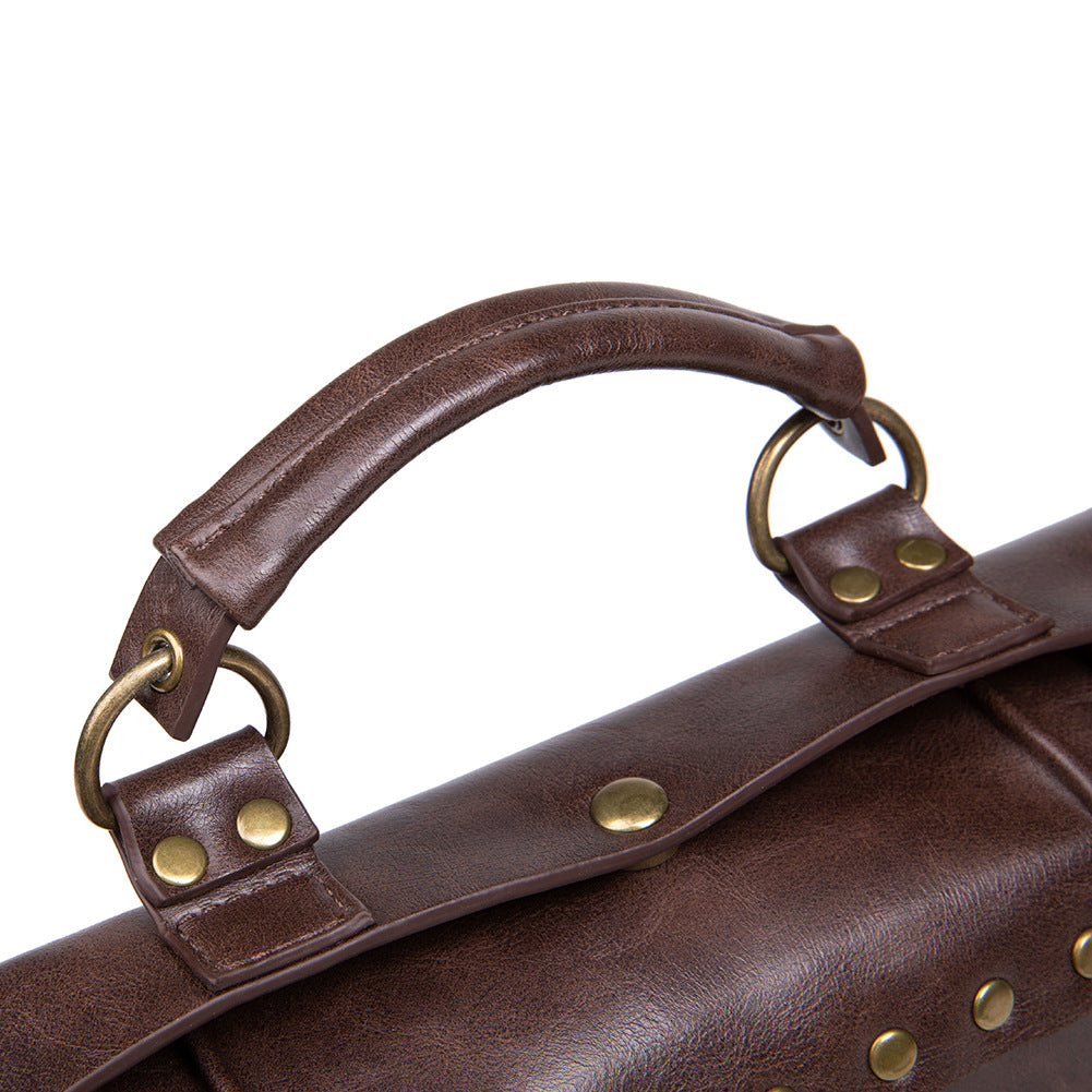 Steampunk industrial retro style shoulder bag by edenista