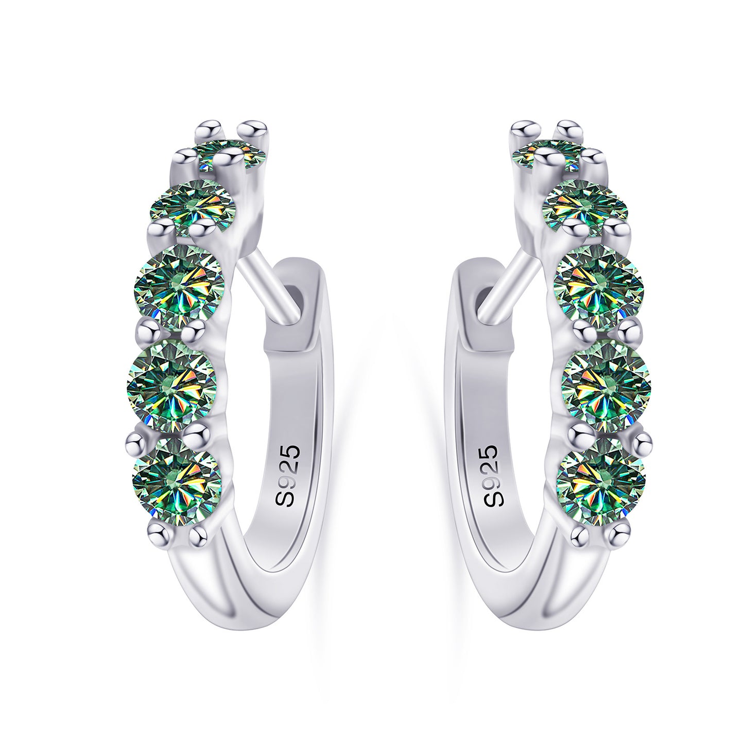 Moissanite Stud Earrings D Color Moissanite Earrings by edenista