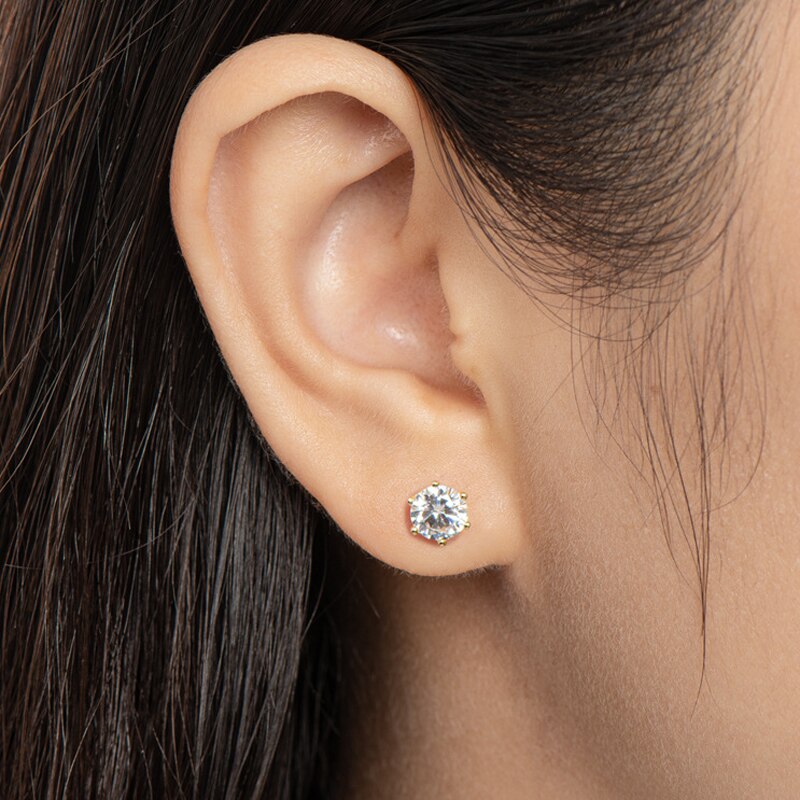 Moissanite Earrings by edenista
