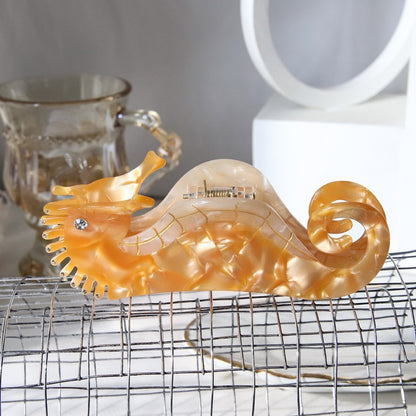 Hair Accessories Seahorse Head Acetate Clip Exquisite by edenista