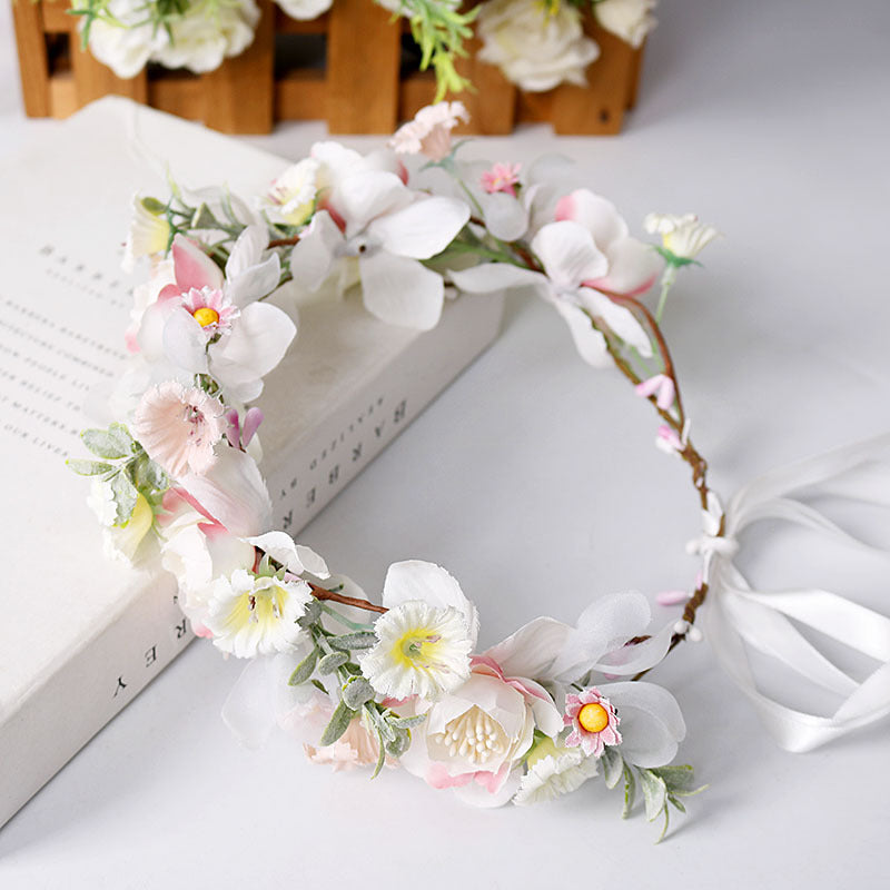 Hair Band Hair Band Bride Wedding Wedding Dress Hair Accessory Head Flower by edenista