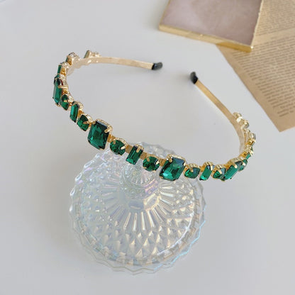 Golden Headband With Diamonds And Diamonds Headband by edenista