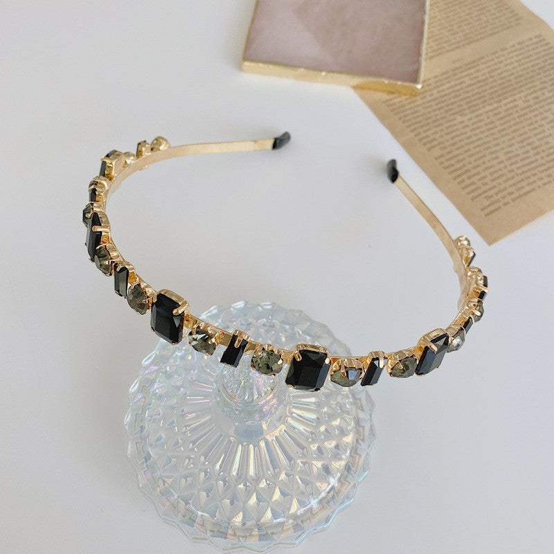 Golden Headband With Diamonds And Diamonds Headband by edenista