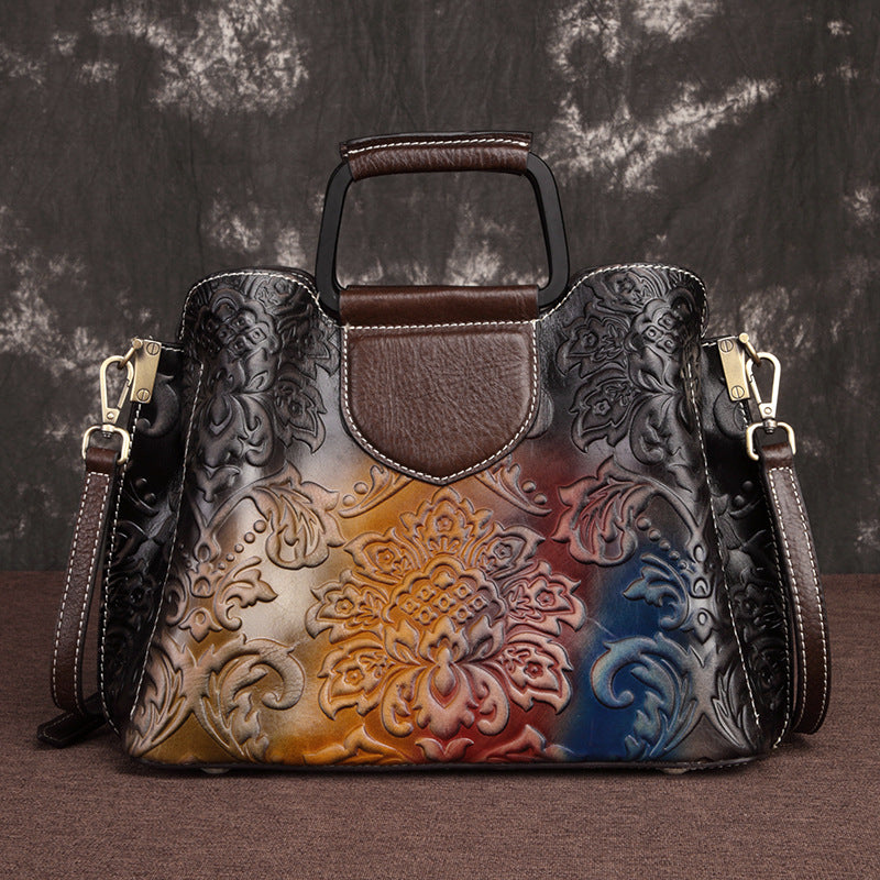 Genuine Leather Handbags Fashion Messenger Bags Cowhide Handbags by edenista