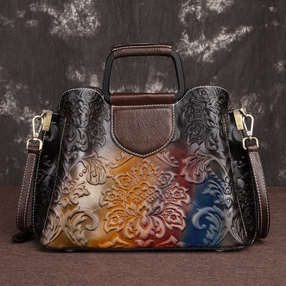Genuine Leather Handbags Fashion Messenger Bags Cowhide Handbags by edenista