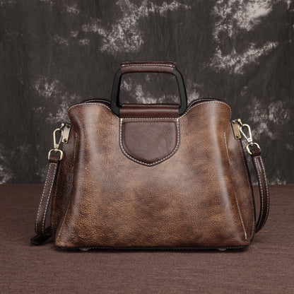Genuine Leather Handbags Fashion Messenger Bags Cowhide Handbags by edenista