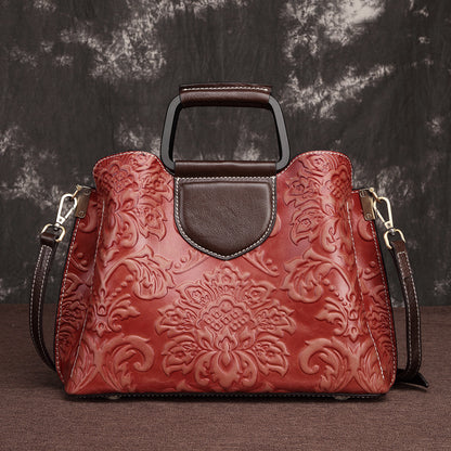 Genuine Leather Handbags Fashion Messenger Bags Cowhide Handbags by edenista