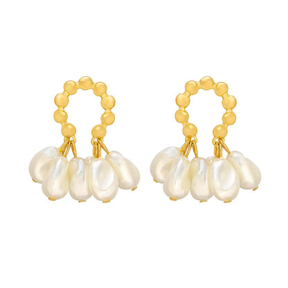 Female Baroque Pearl Earrings by edenista