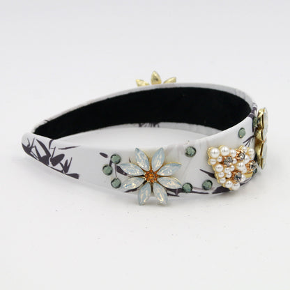 Baroque Fashion Hair Accessories Headband Flowers by edenista