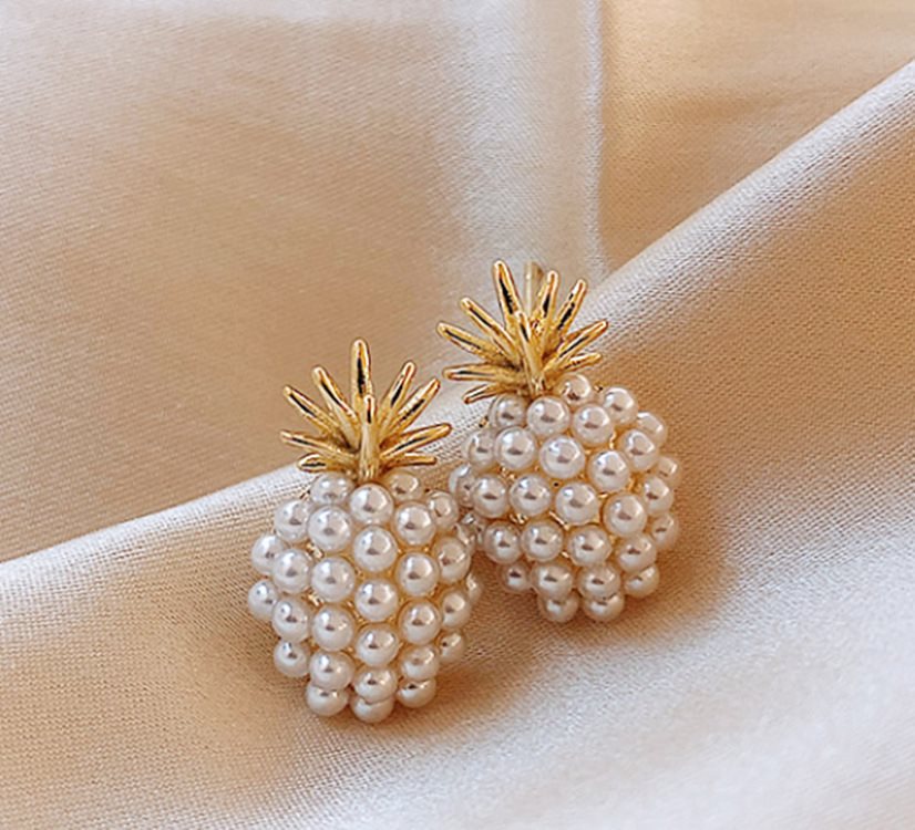 Pineapple Starfish Pearl Earrings by edenista