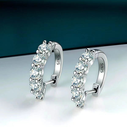 Moissanite Stud Earrings D Color Moissanite Earrings by edenista
