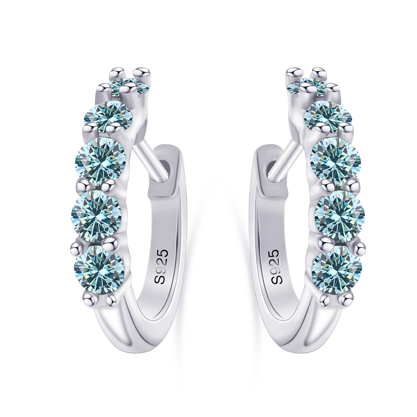 Moissanite Stud Earrings D Color Moissanite Earrings by edenista