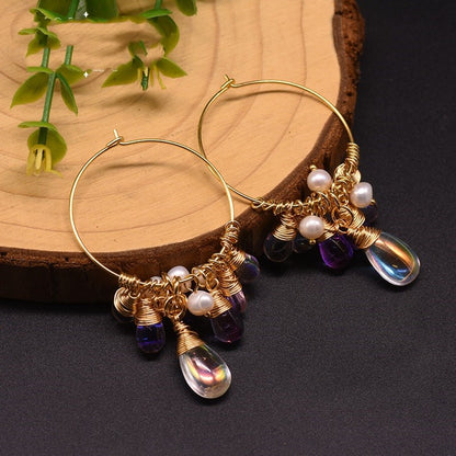 Pearl Czech crystal earrings by edenista