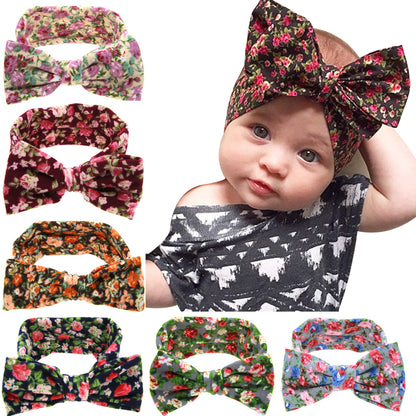 Floral children hairbands set of 8 by cj in assorted prints