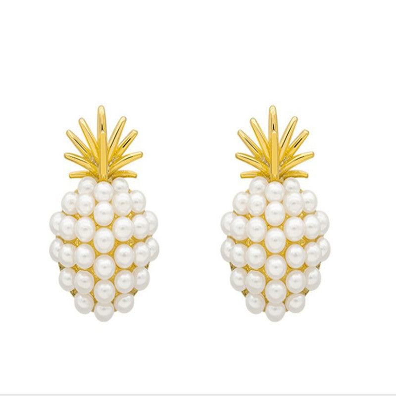 Pineapple Starfish Pearl Earrings by edenista