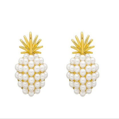 Pineapple Starfish Pearl Earrings by edenista