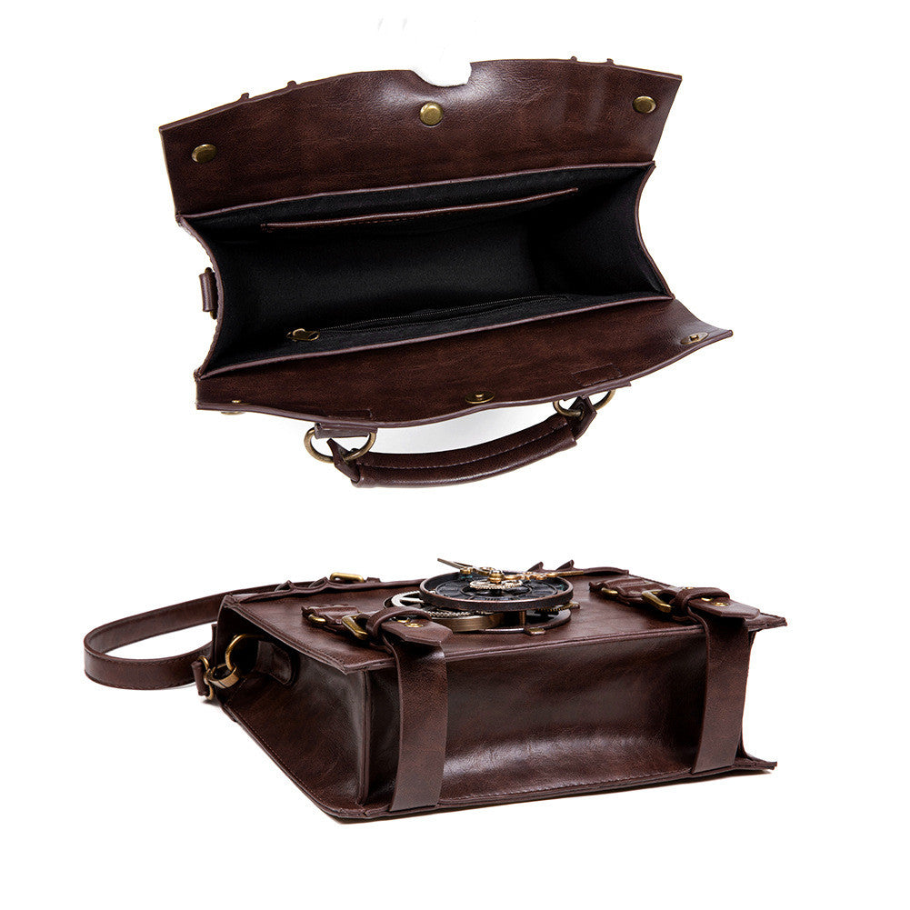 Steampunk industrial retro style shoulder bag by edenista