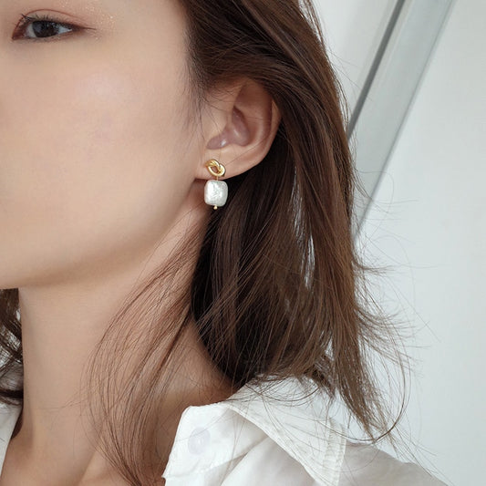 Natural pearl earrings by edenista