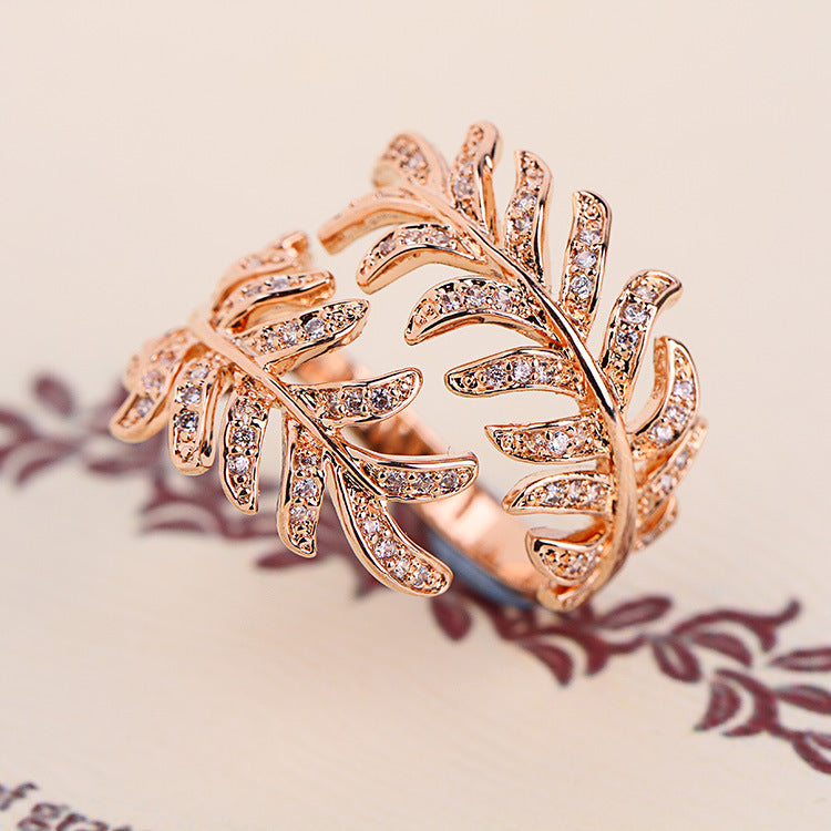 Mimosa leaves rings by edenista