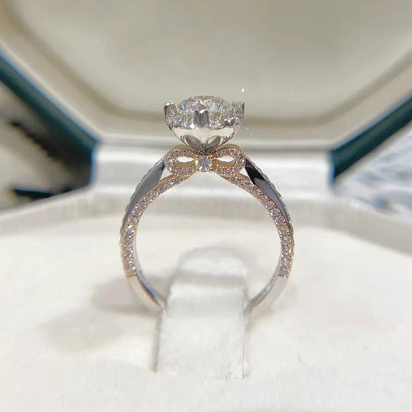 Sterling Silver Ribbon Bow Ring by edenista