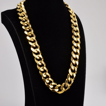 Stainless Steel Cuban Chain Necklace by edenista