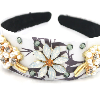 Baroque Fashion Hair Accessories Headband Flowers by edenista