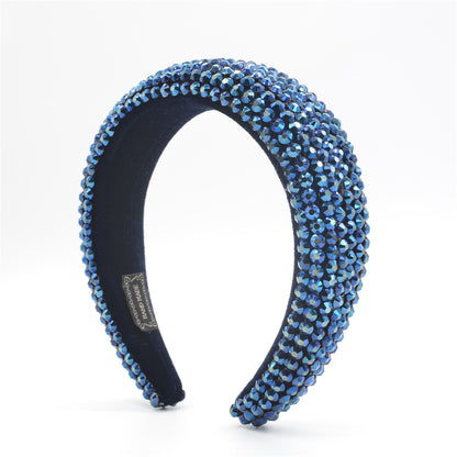 Baroque Hairband Wide Edge Diamond Hairband by edenista