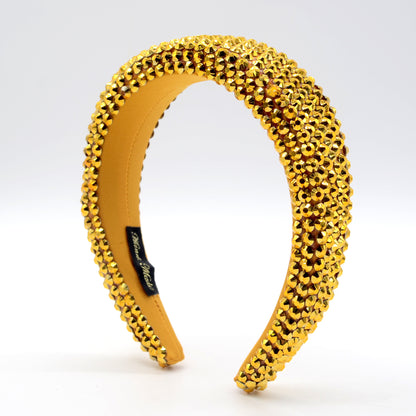 Baroque Hairband Wide Edge Diamond Hairband by edenista