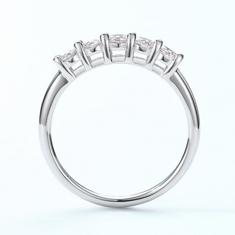 Moissanite Tanabata Valentine's Day Ring by edenista