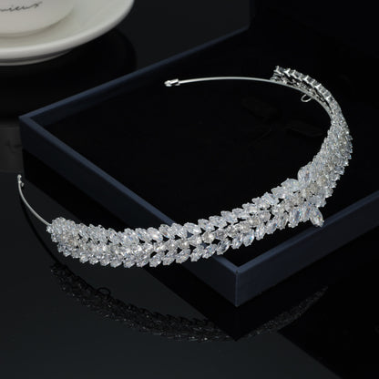 Zircon Crown Wedding Dress Bride Jewelry Crown by edenista