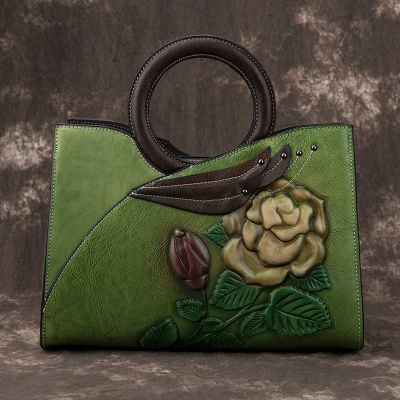 Handmade leather handbags crafted with care by edenista