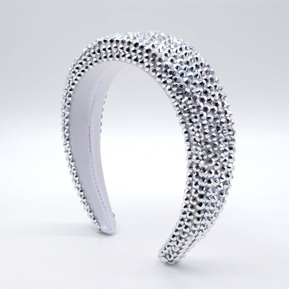 Baroque Hairband Wide Edge Diamond Hairband by edenista